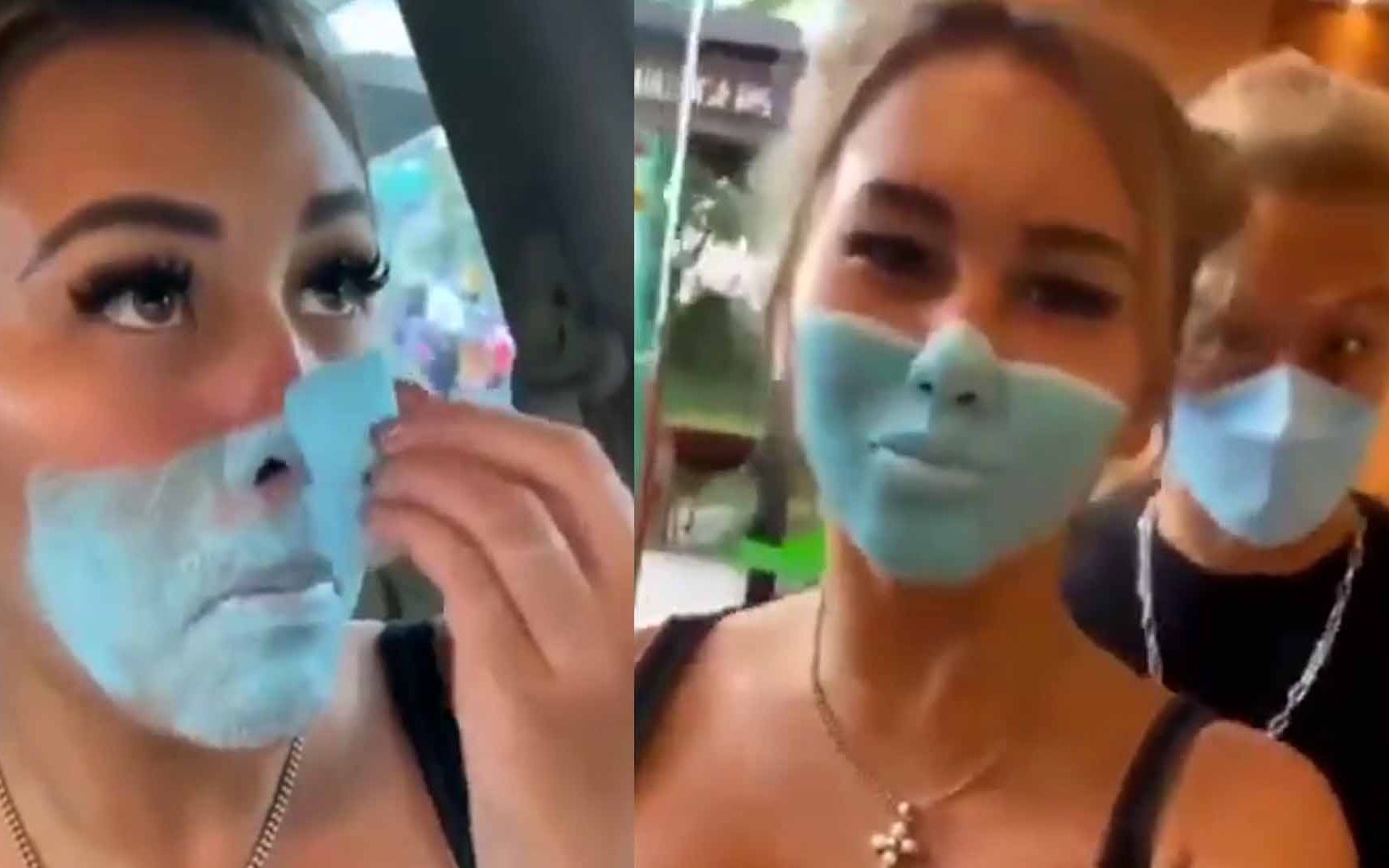 凤梨吃多了？台网红脸上画假口罩闯印尼超市 印尼民众怒了！