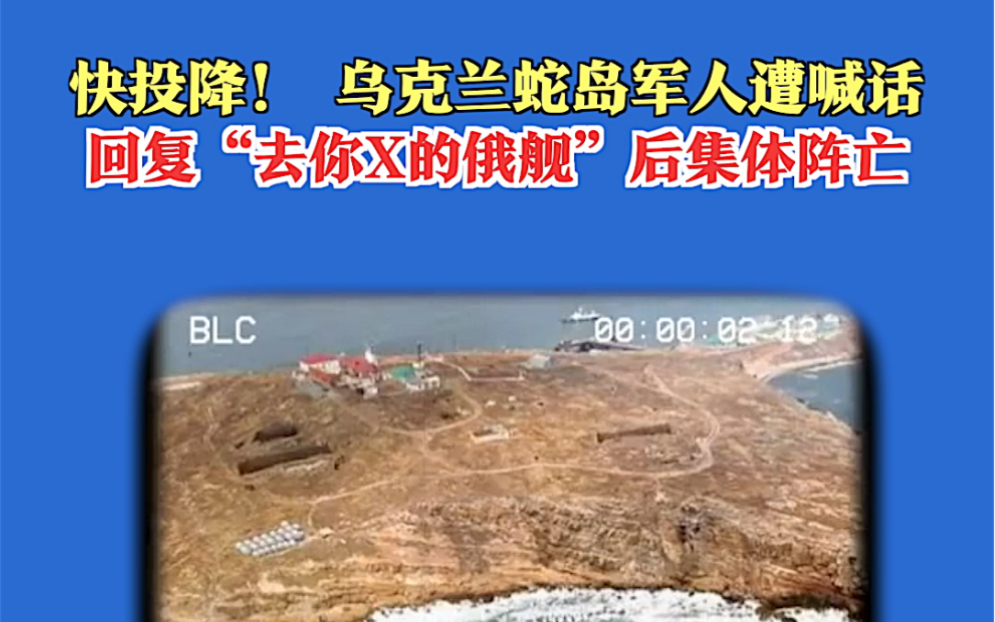 乌克兰蛇岛军人遭喊话 回复“去你的”后集体阵亡