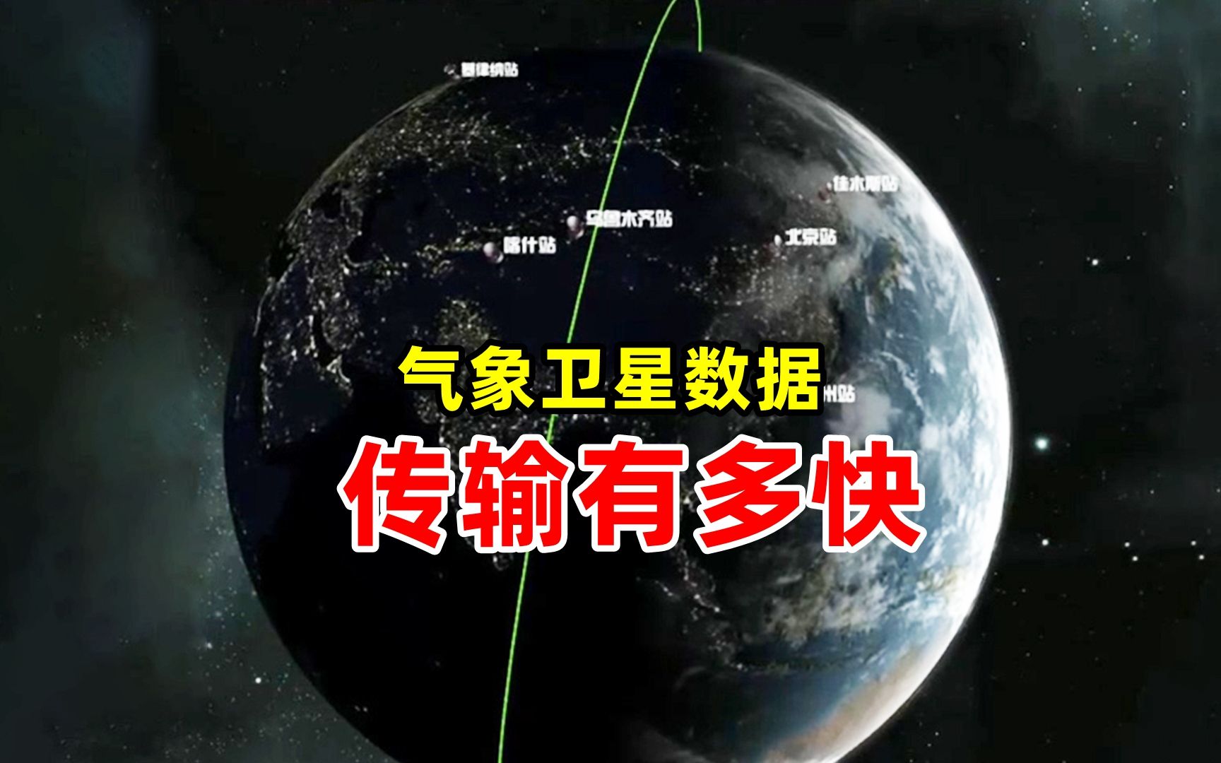 气象卫星数据传输有多快？