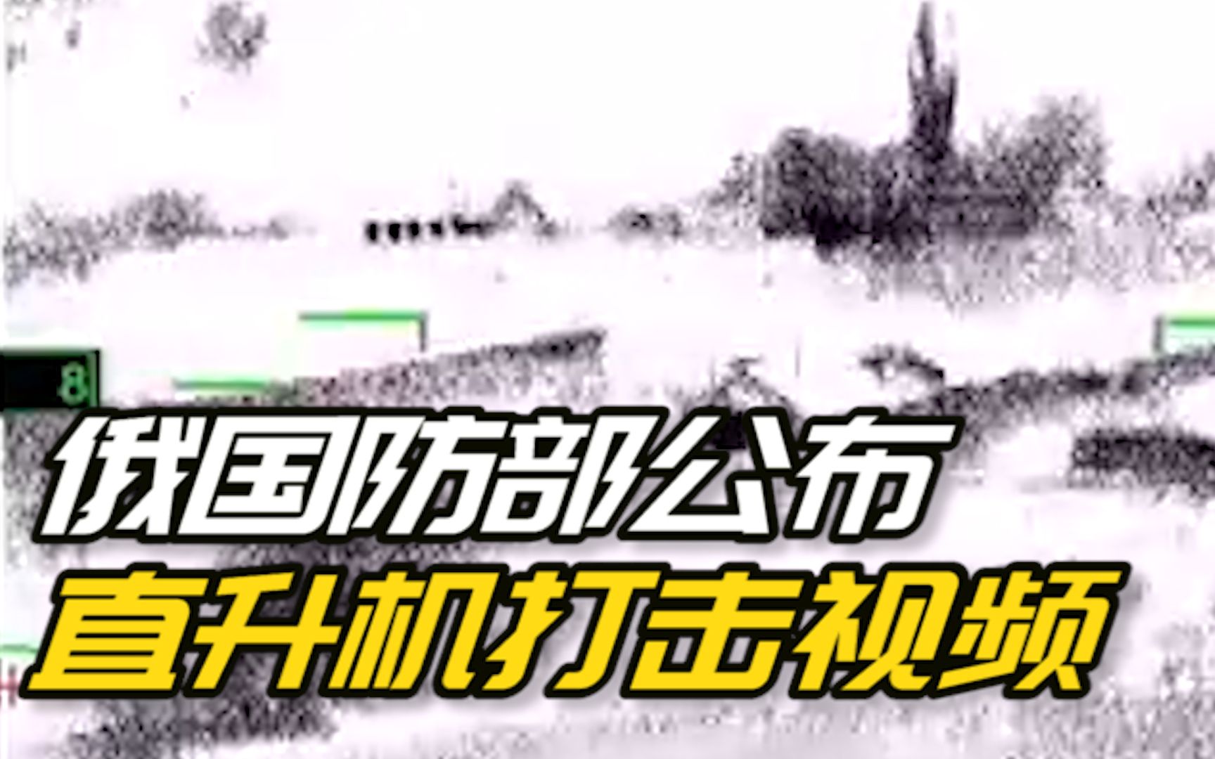 俄国防部公布直升机打击视频