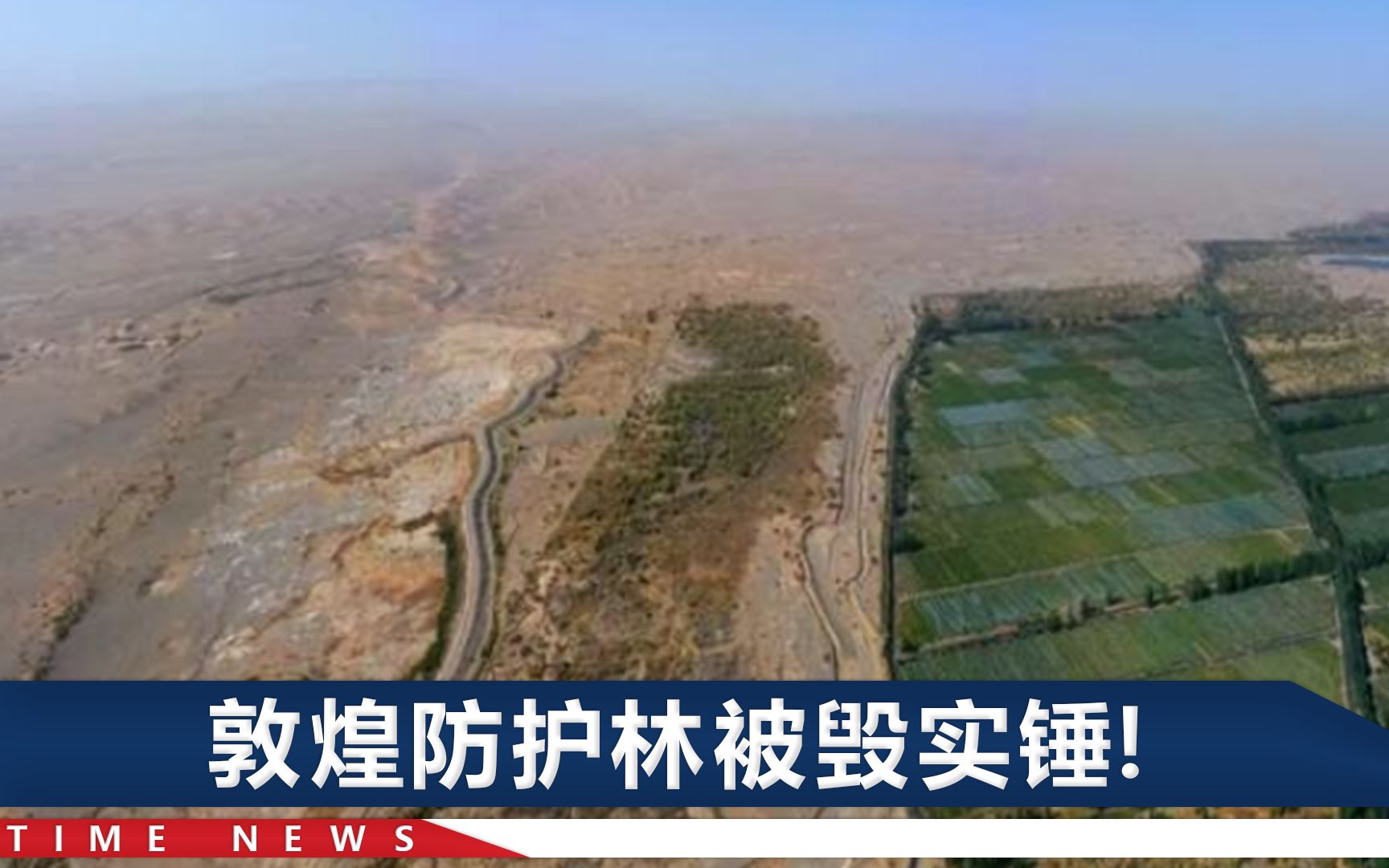 甘肃敦煌防护林被毁，调查组全力出击：竟敢在林场建“沙漠”公园