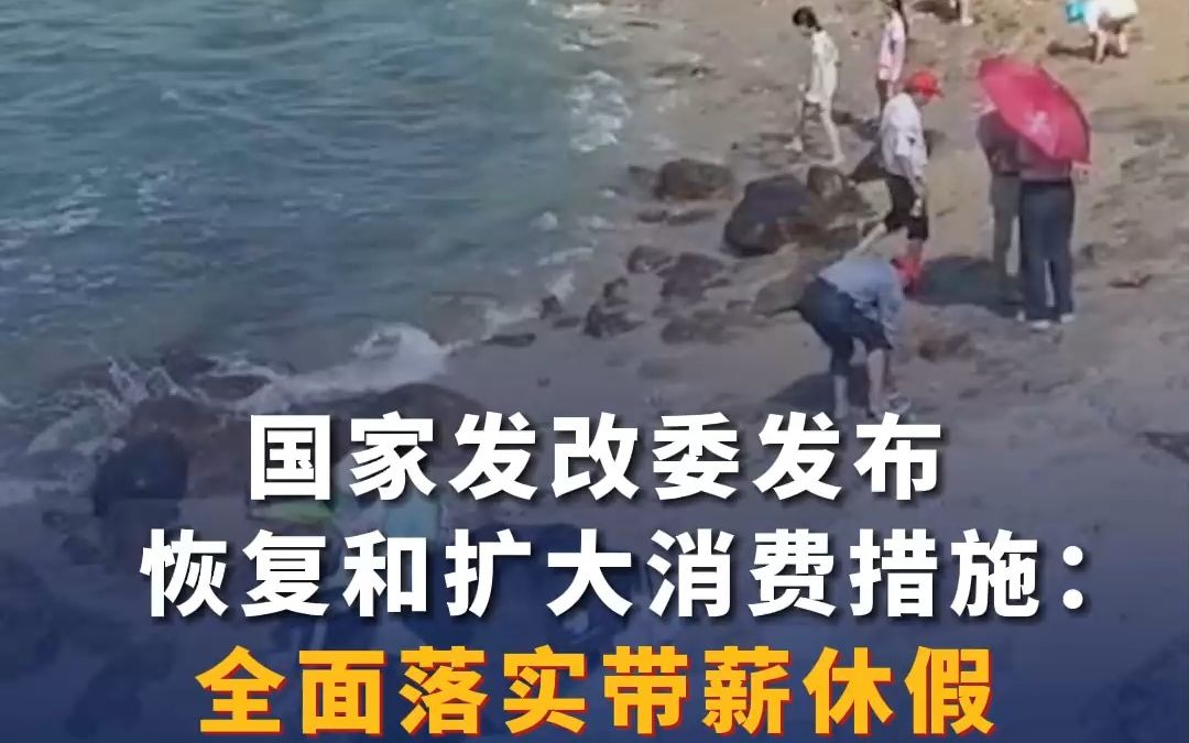 国家发改委：全面落实带薪休假，鼓励错峰休假、弹性作息，促进假日消费。