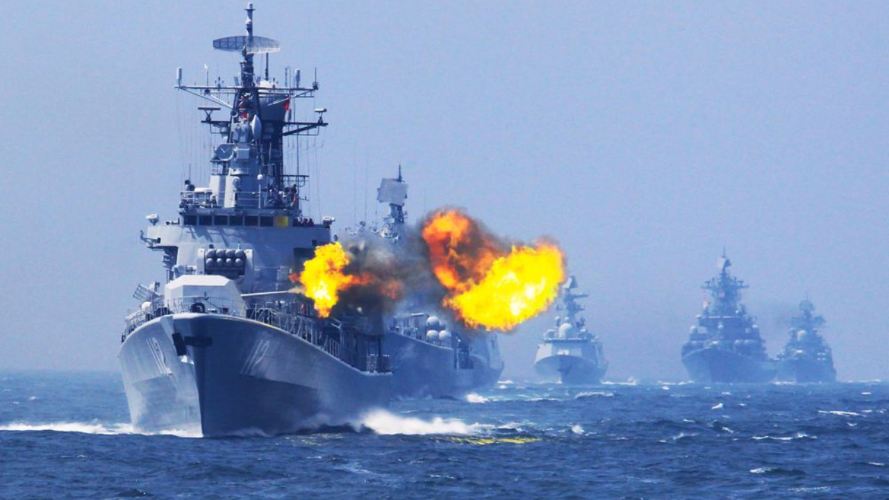 连续一周！渤海海域实弹射击