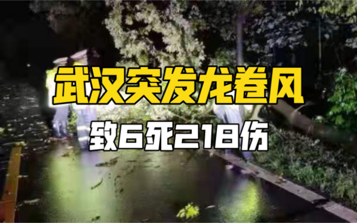 武汉突发龙卷风致6死218伤