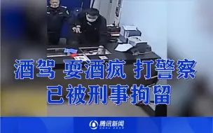 男子酒驾与人发生纠纷被带至派出所 接警大厅脚踹警察
