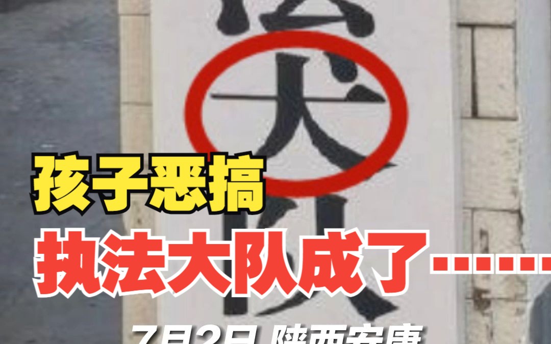 “执法大队”变“执法犬队” 官方通报：十岁孩子所为