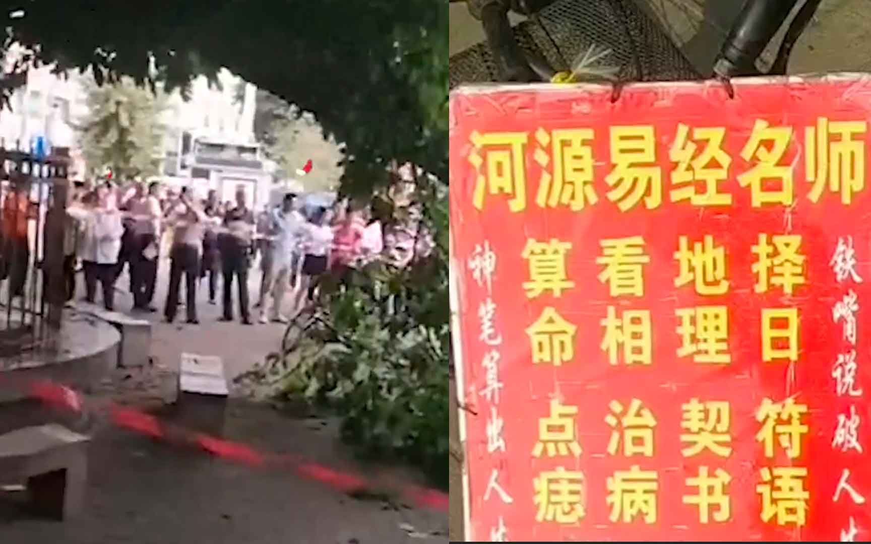 广东一800多岁古树突然倒塌砸伤算命先生 其广告称可预测凶吉