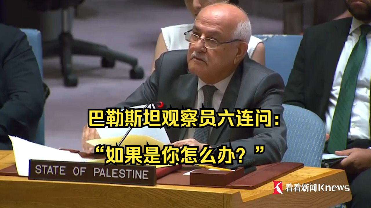 巴勒斯坦观察员六连问：“如果是你怎么办？”