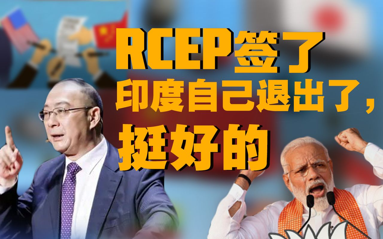 金灿荣：RCEP签订，印度自己退出去了，挺好的！