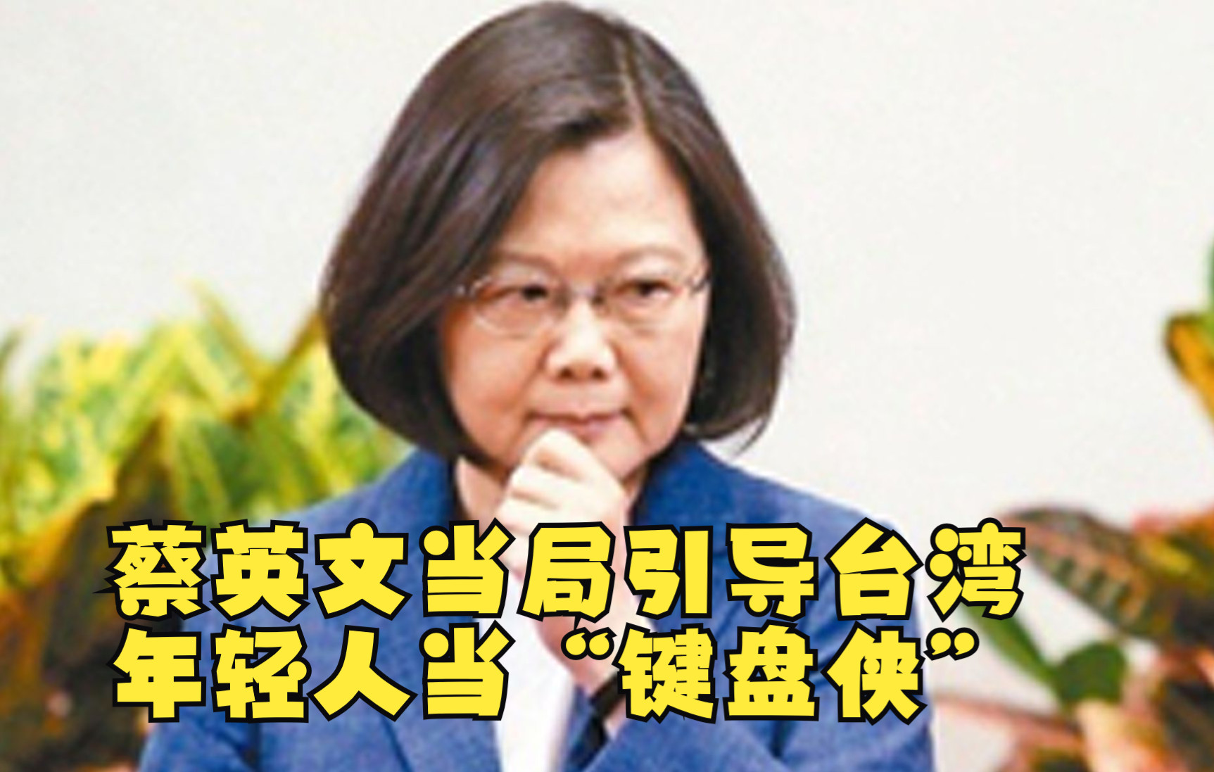 蔡英文当局引导台湾年轻人当“键盘侠”