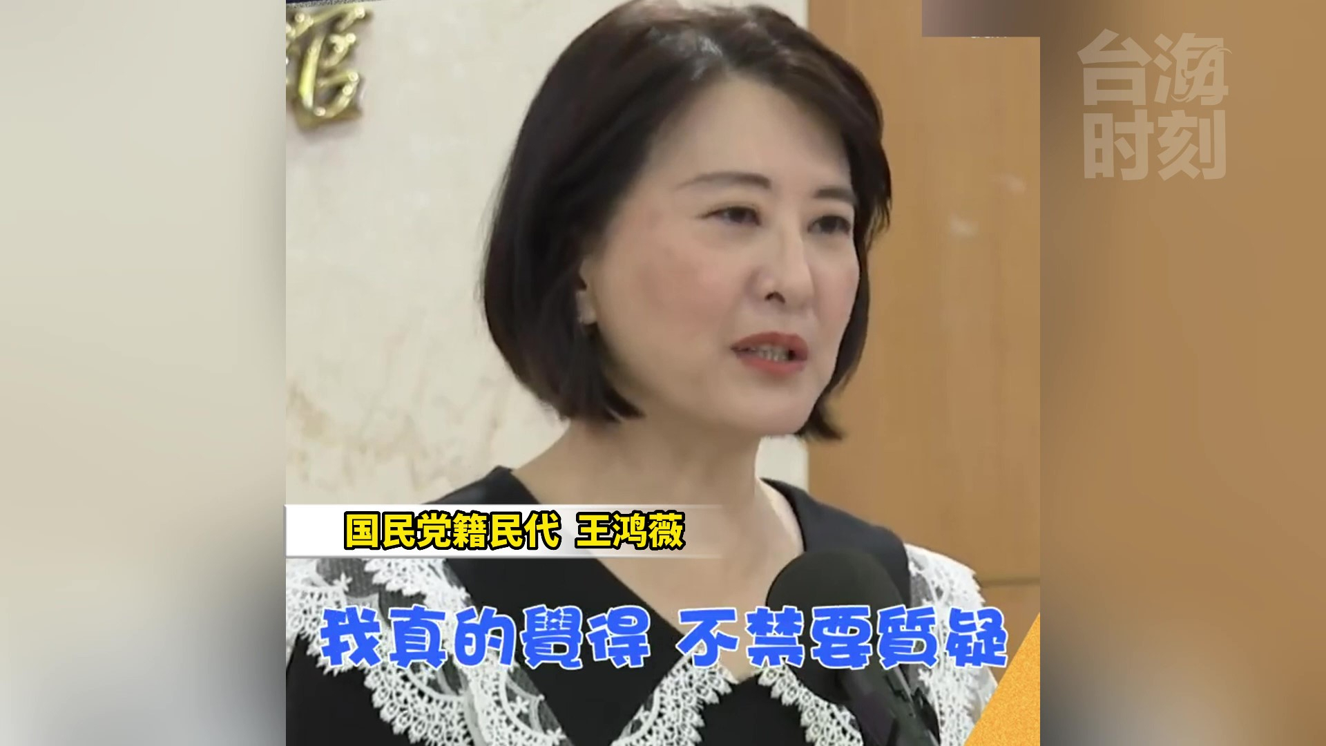 王鸿薇：民进党只要忠诚，不在乎诚信？