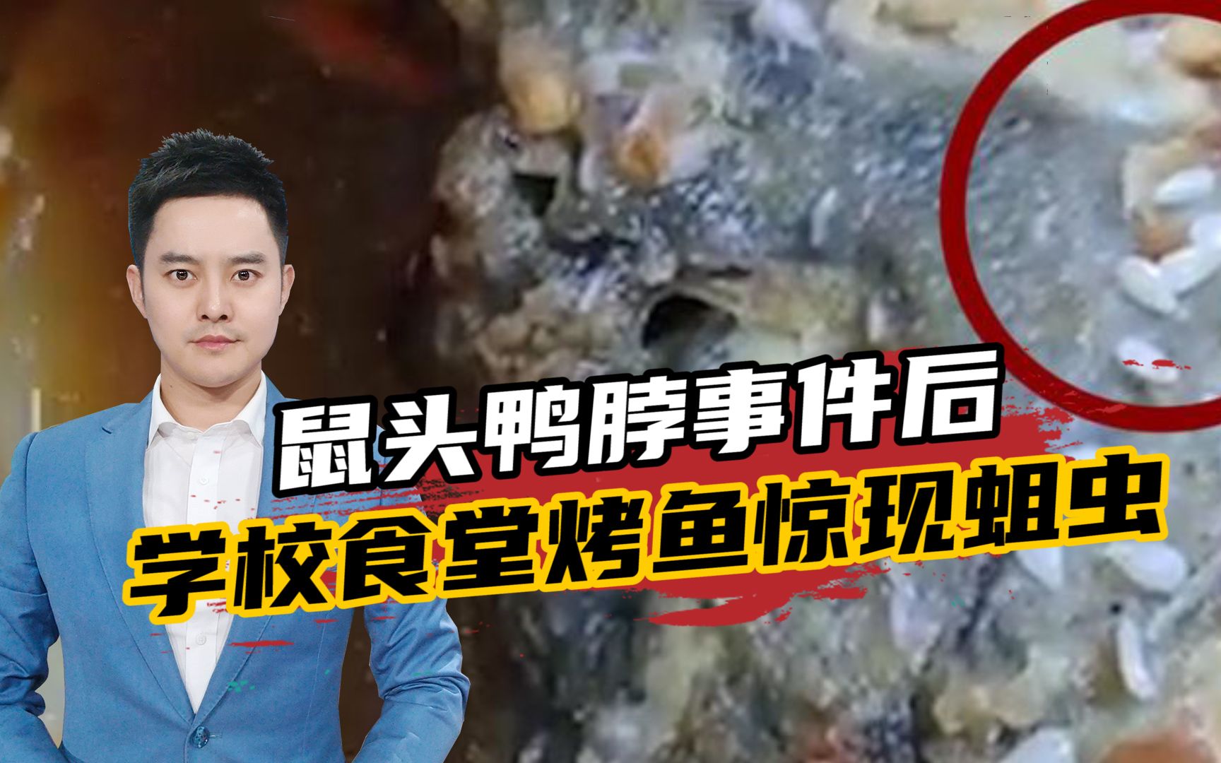 鼠头鸭脖事件后，学校食堂烤鱼被指现蛆虫，食品安全到底谁来保障