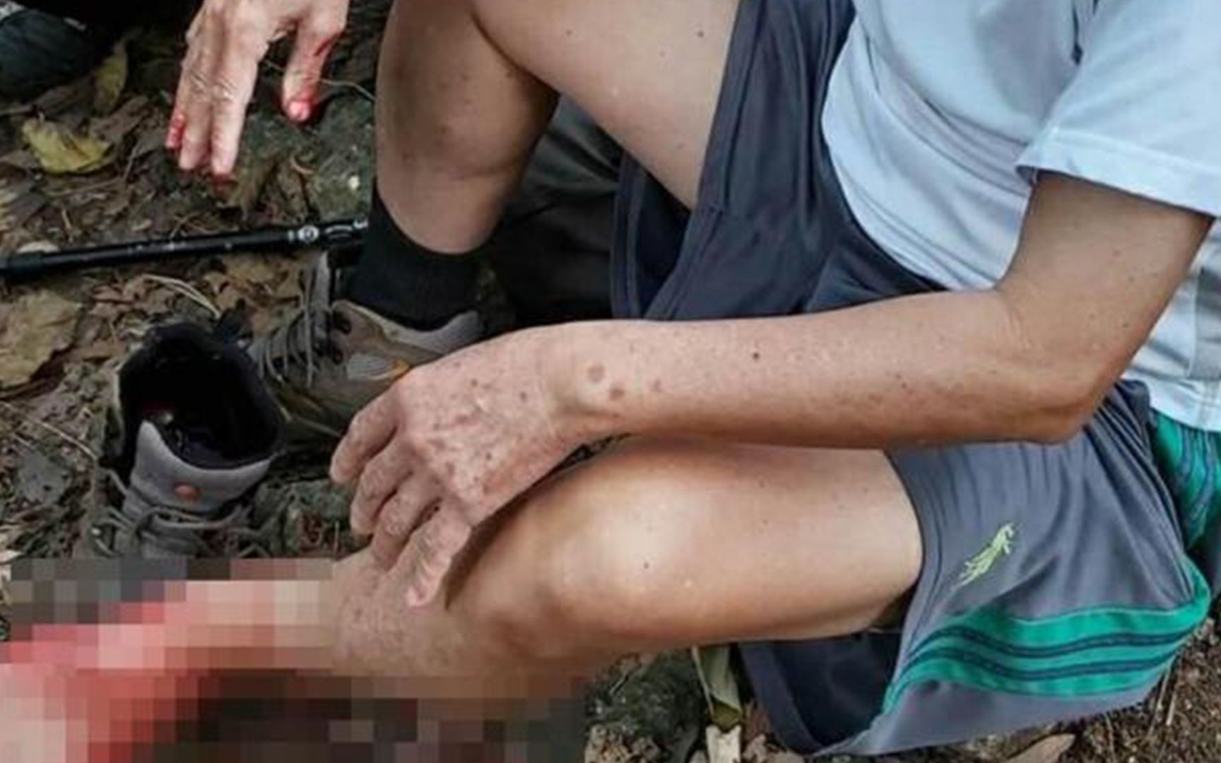 台湾男子登山被四颗子弹击中 附近有台军打靶训练