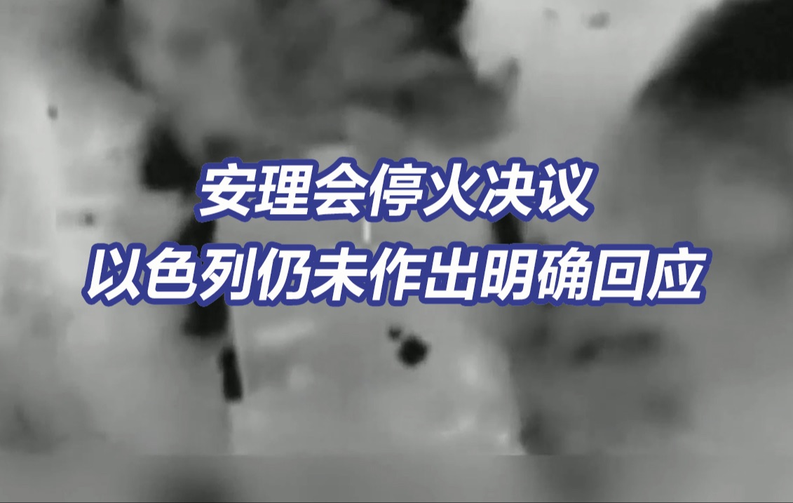 安理会加沙停火决议哈马斯积极回应 以色列仍未理睬