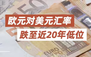 欧元对美元汇率跌至近20年低位