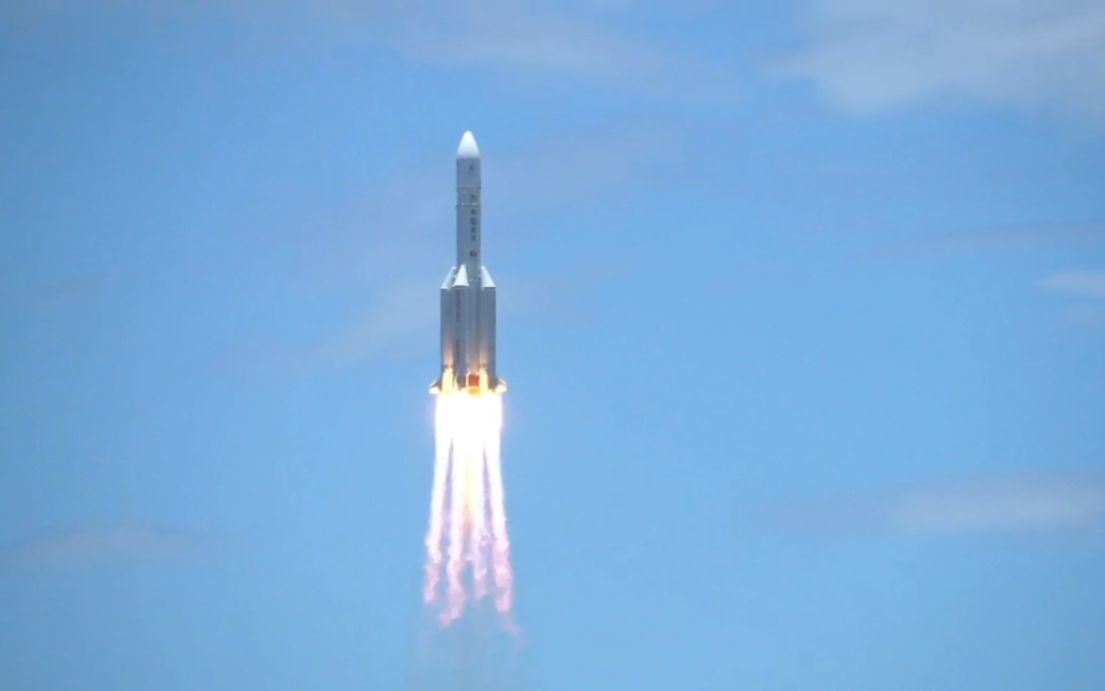 “天问一号”火星探测器发射升空