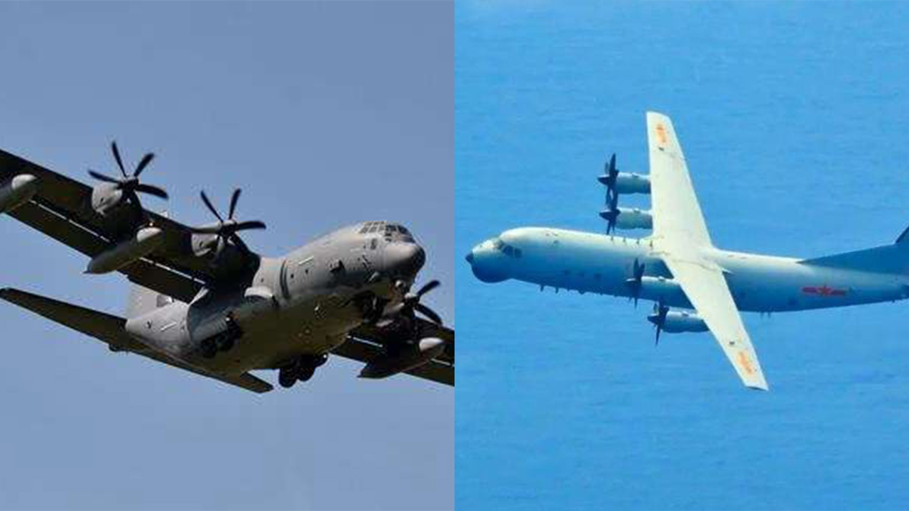 美军机刚飞越台湾海峡，解放军军机就出现在台湾西南空域