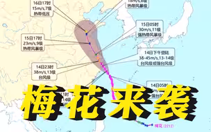 扩散提醒！强台风梅花携风带雨来袭