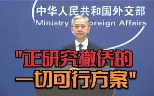 外交部正研究撤侨的一切可行方案