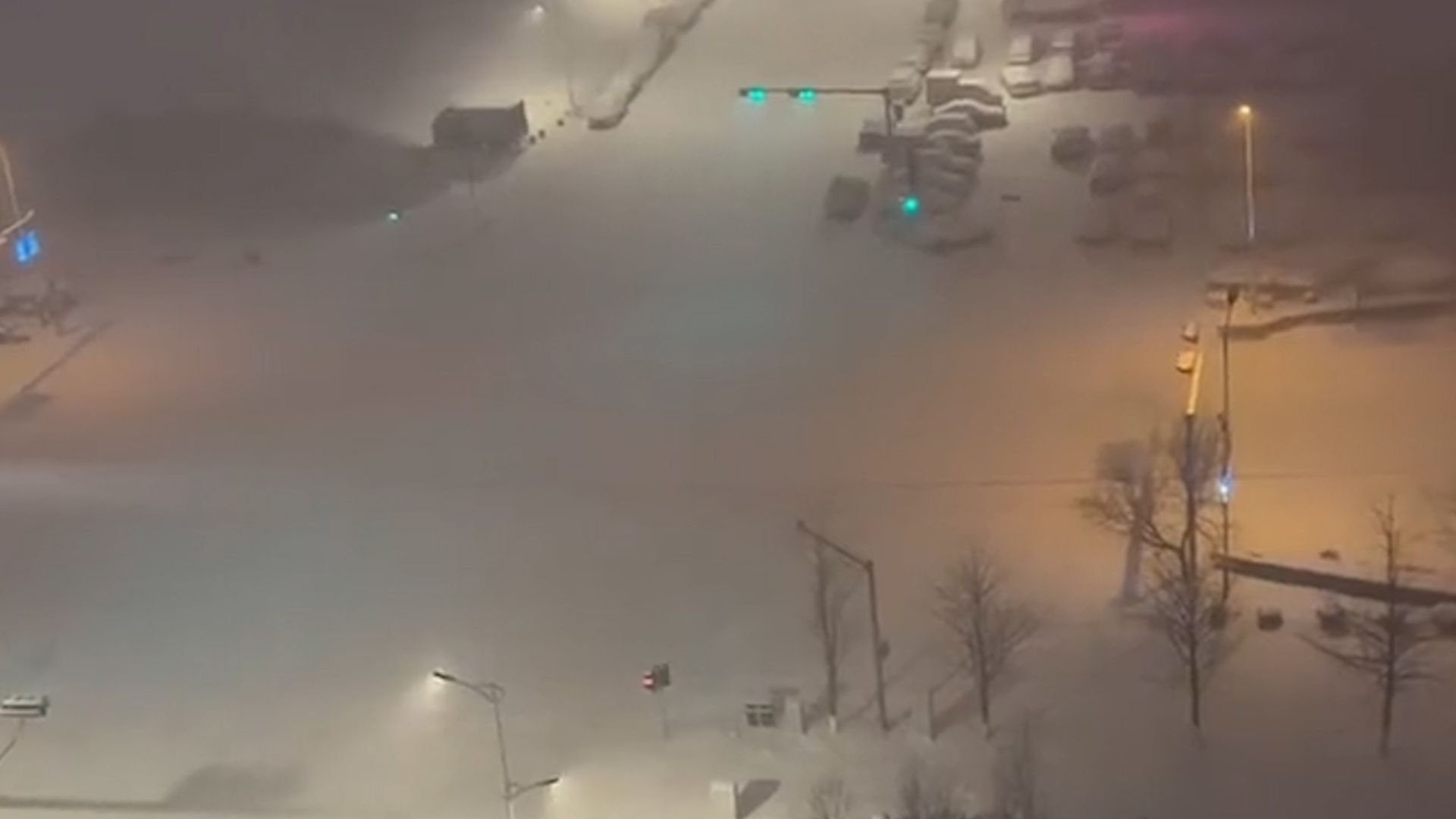 辽宁网友拍到少见“雷打雪”现象：下雪天雷声响彻天际 震耳欲聋