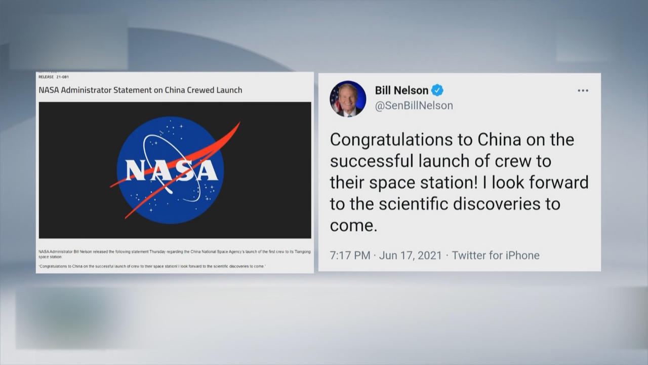 NASA局长形容中国是“咄咄逼人的竞争对手”