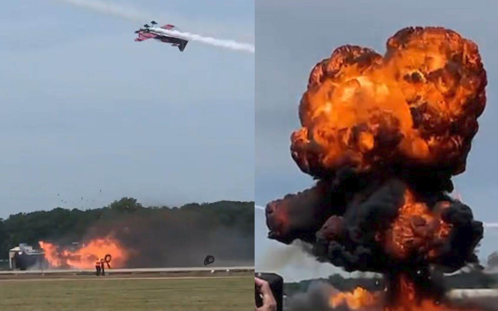 美国一机场举行烟火表演时突发爆炸 现场腾起蘑菇云 已致至少1死