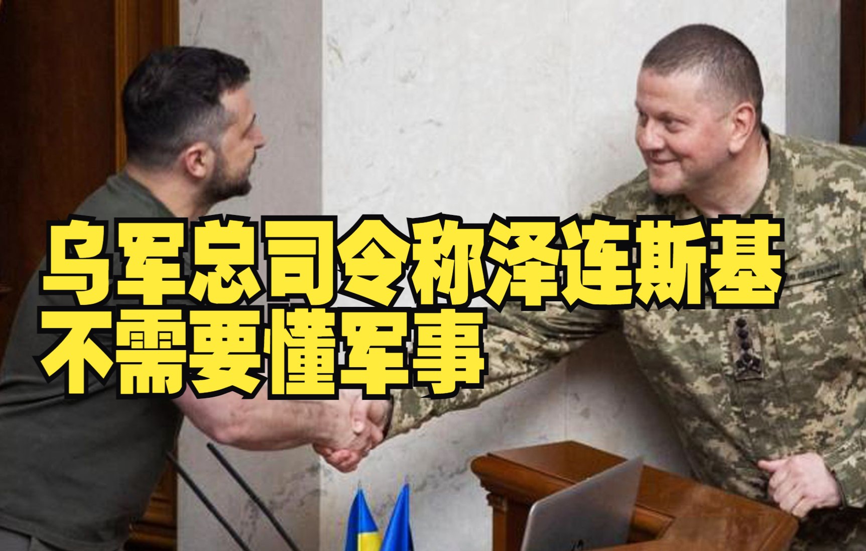 乌军总司令称泽连斯基不需要懂军事 因此不教他