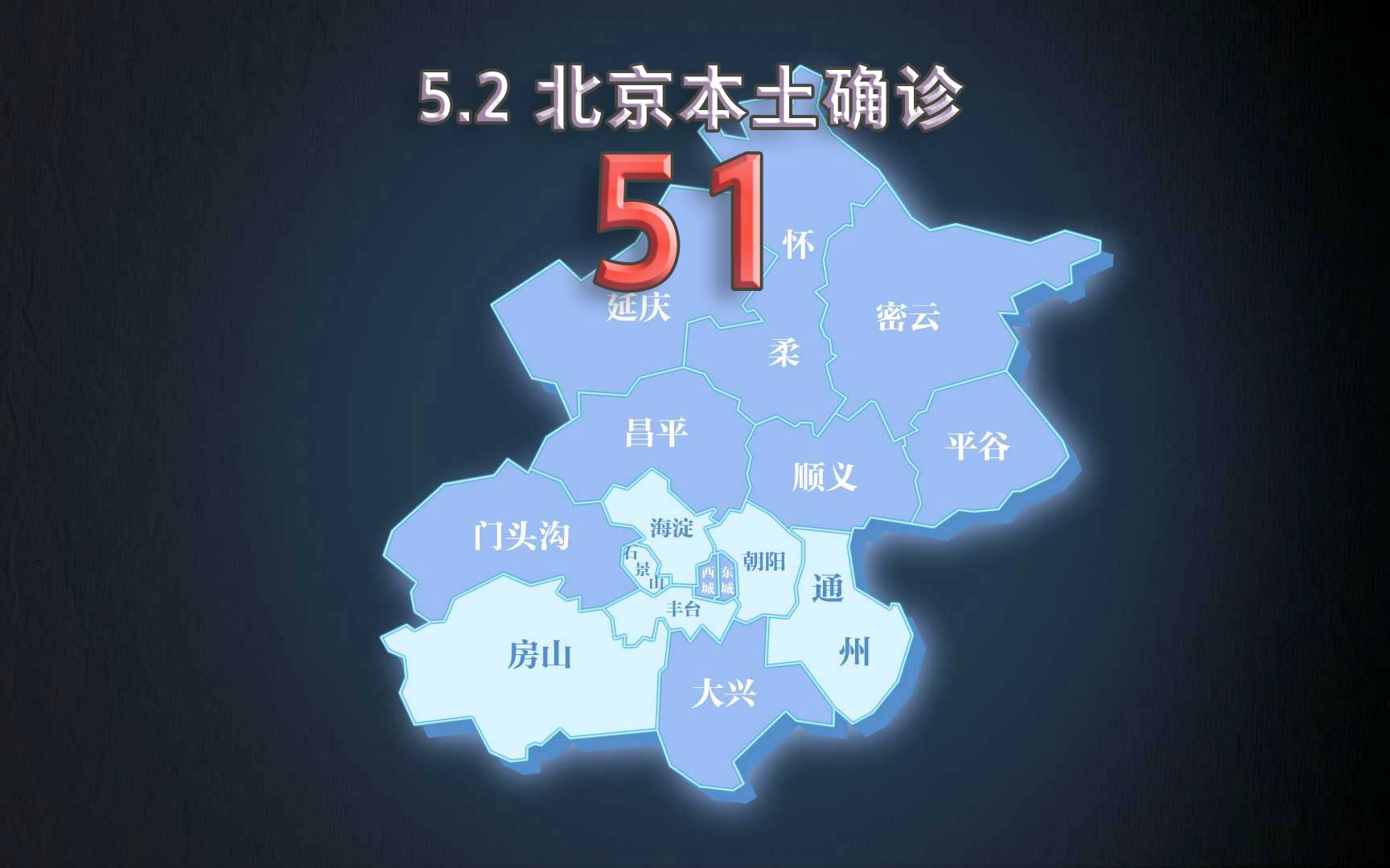 北京疫情动态地图：5月2日新增本土确诊51例、无症状11例