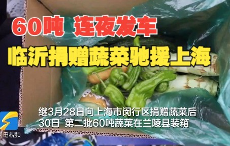 第二批60吨蔬菜连夜发车！临沂已捐赠110吨蔬菜驰援上海