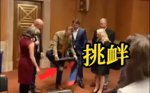 美国会上演挑衅一幕 乌克兰活动家用“顿涅茨克人民共和国”旗帜擦鞋