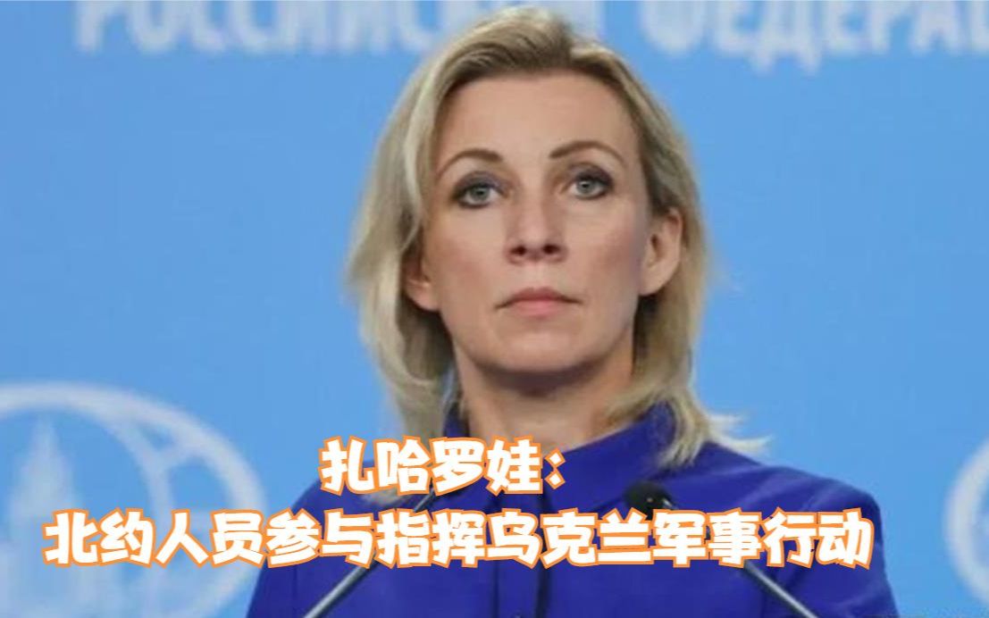 扎哈罗娃：北约人员参与指挥乌克兰军事行动