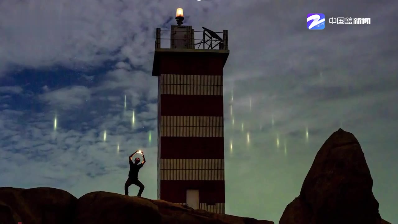 分享奇观！福建平潭暖夜灯柱