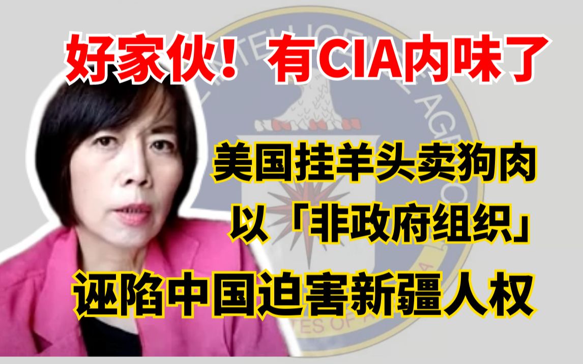 好家伙！有CIA内味了！美国挂羊头卖狗肉以“非政府组织”诬陷中国迫害新疆人权