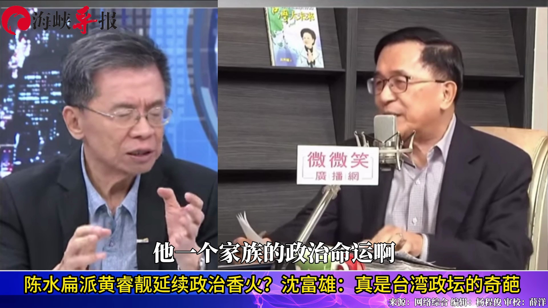 陈水扁派儿媳妇参选延续政治香火？沈富雄：真是台湾政坛的奇葩