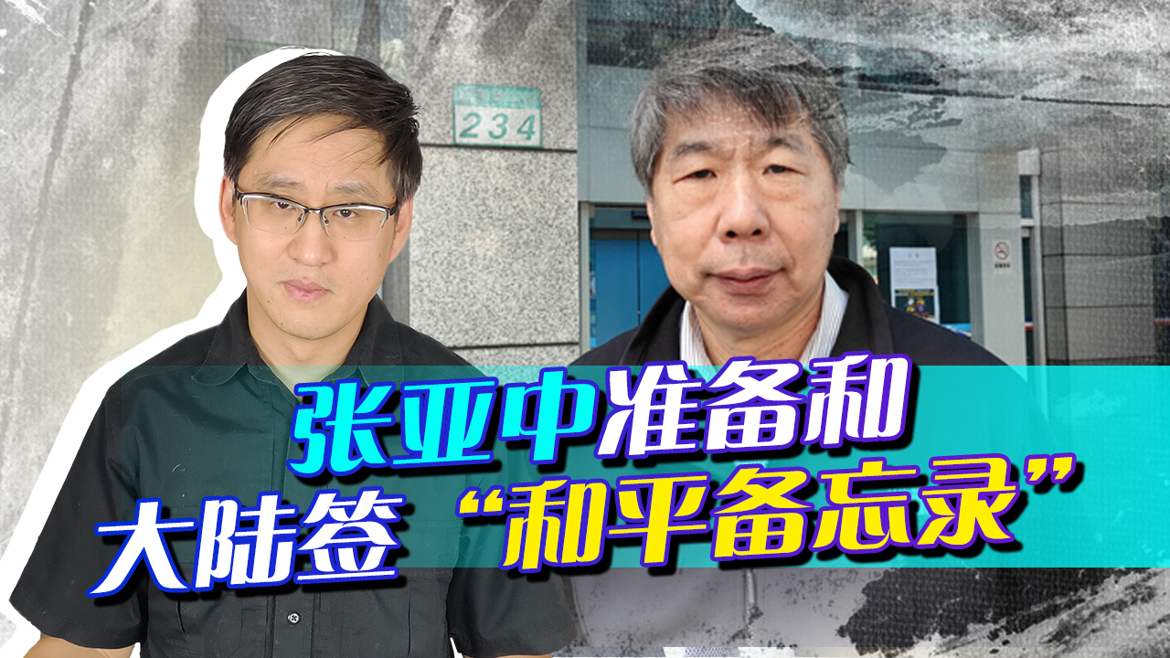 张亚中想和大陆签和平备忘录，是想拯救国民党，还是要实现统一？