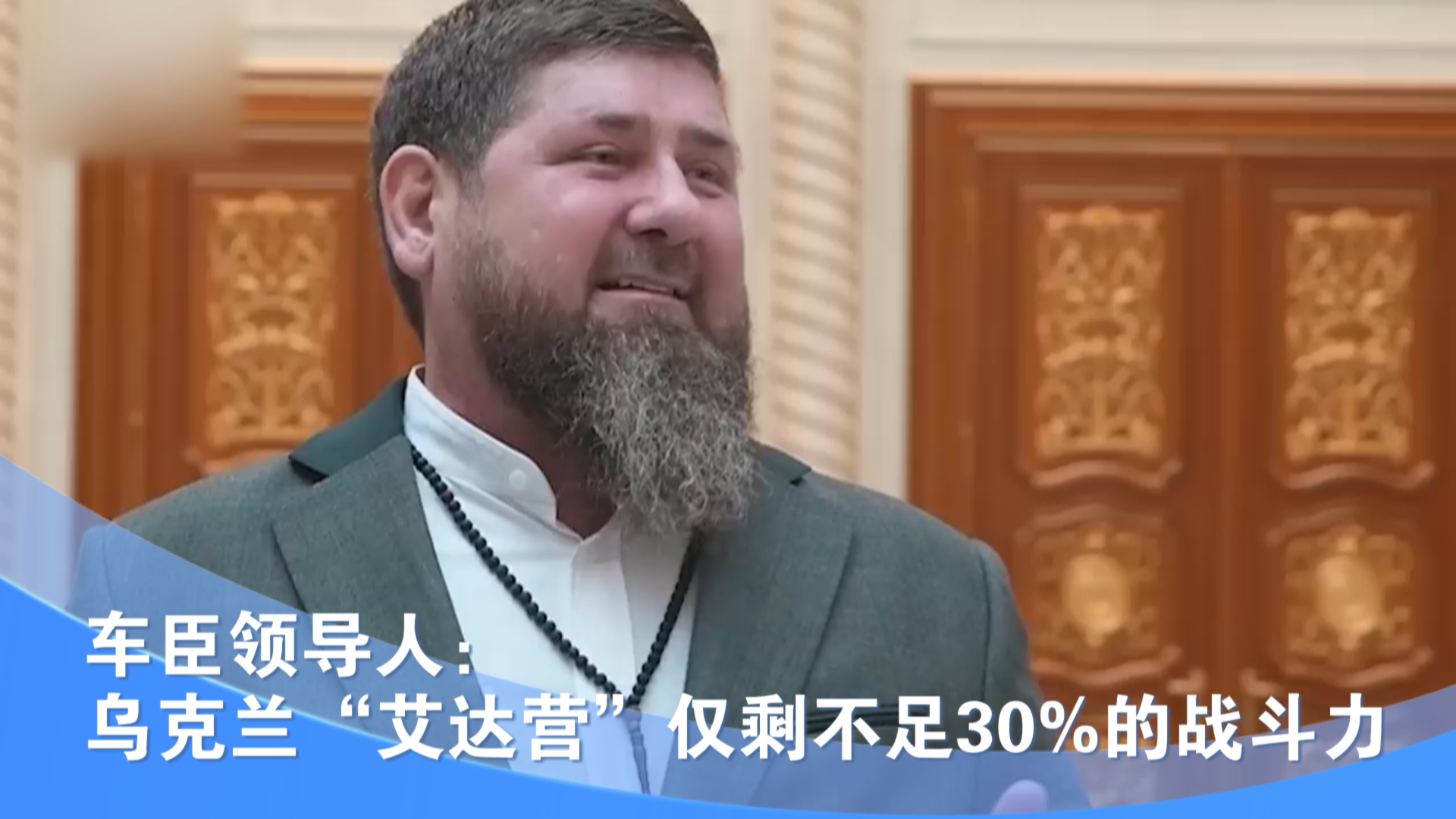 车臣领导人：乌克兰“艾达营”仅剩不足30%的战斗力