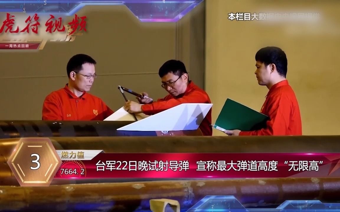 台军试射导弹 宣称最大弹道高度“无限高”