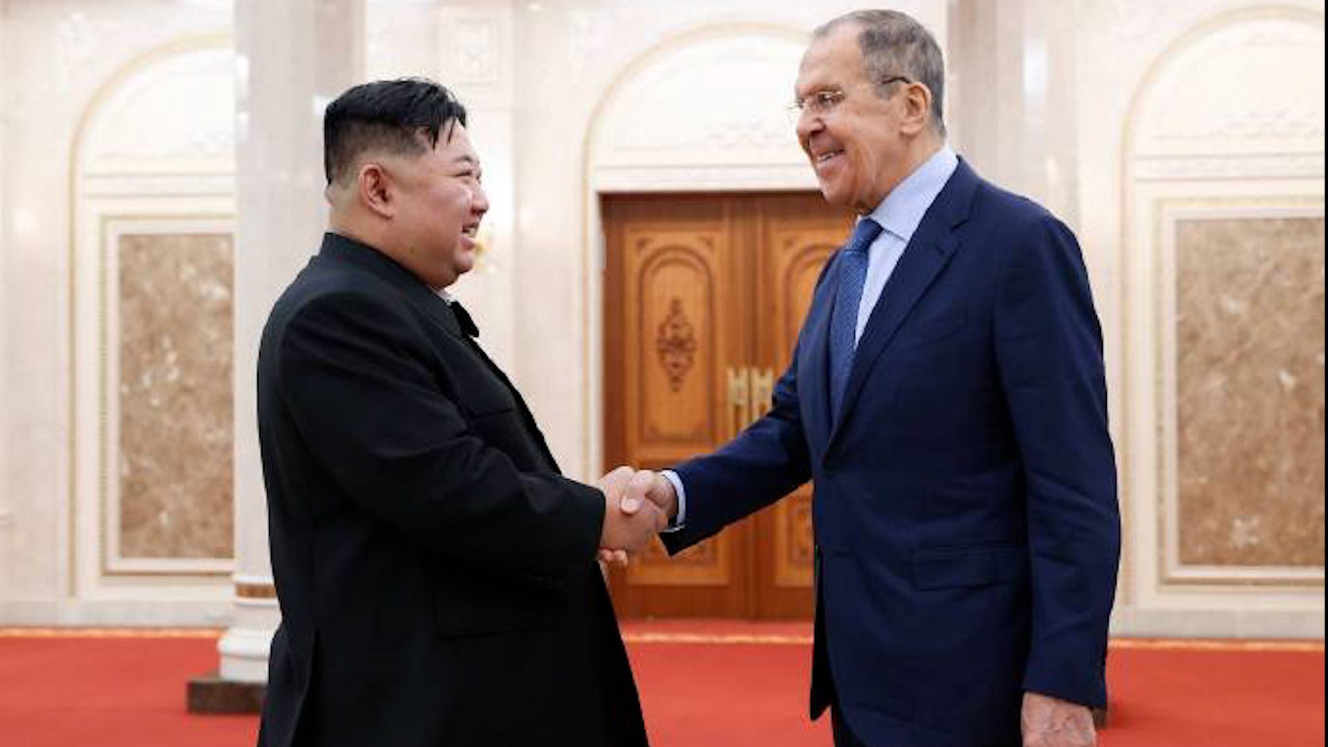 金正恩会见俄罗斯外长