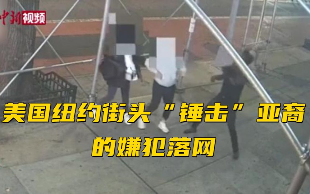 美国纽约街头“锤击”亚裔的嫌犯落网