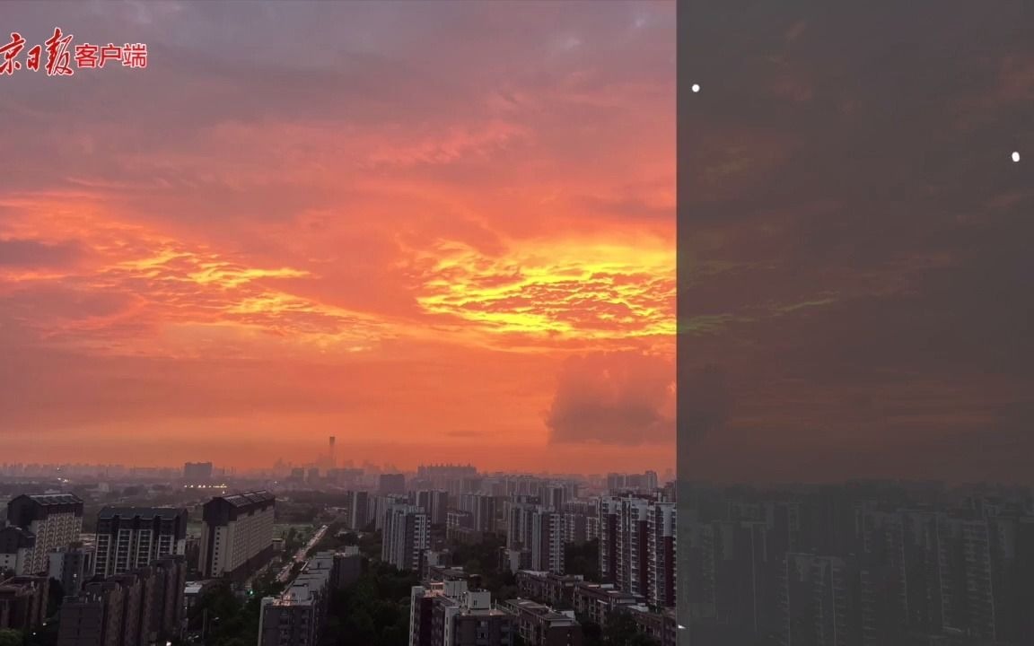 延时摄影｜大雨过后，北京天空变身“祥云天宫”