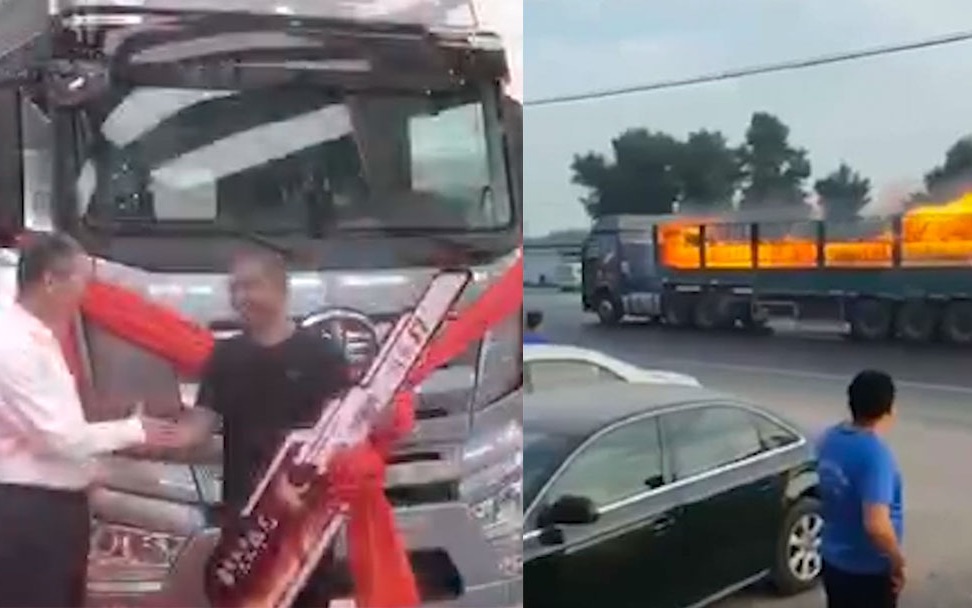 暖心后续来了！冒死开“火车”冲出闹市的司机，有新车了！