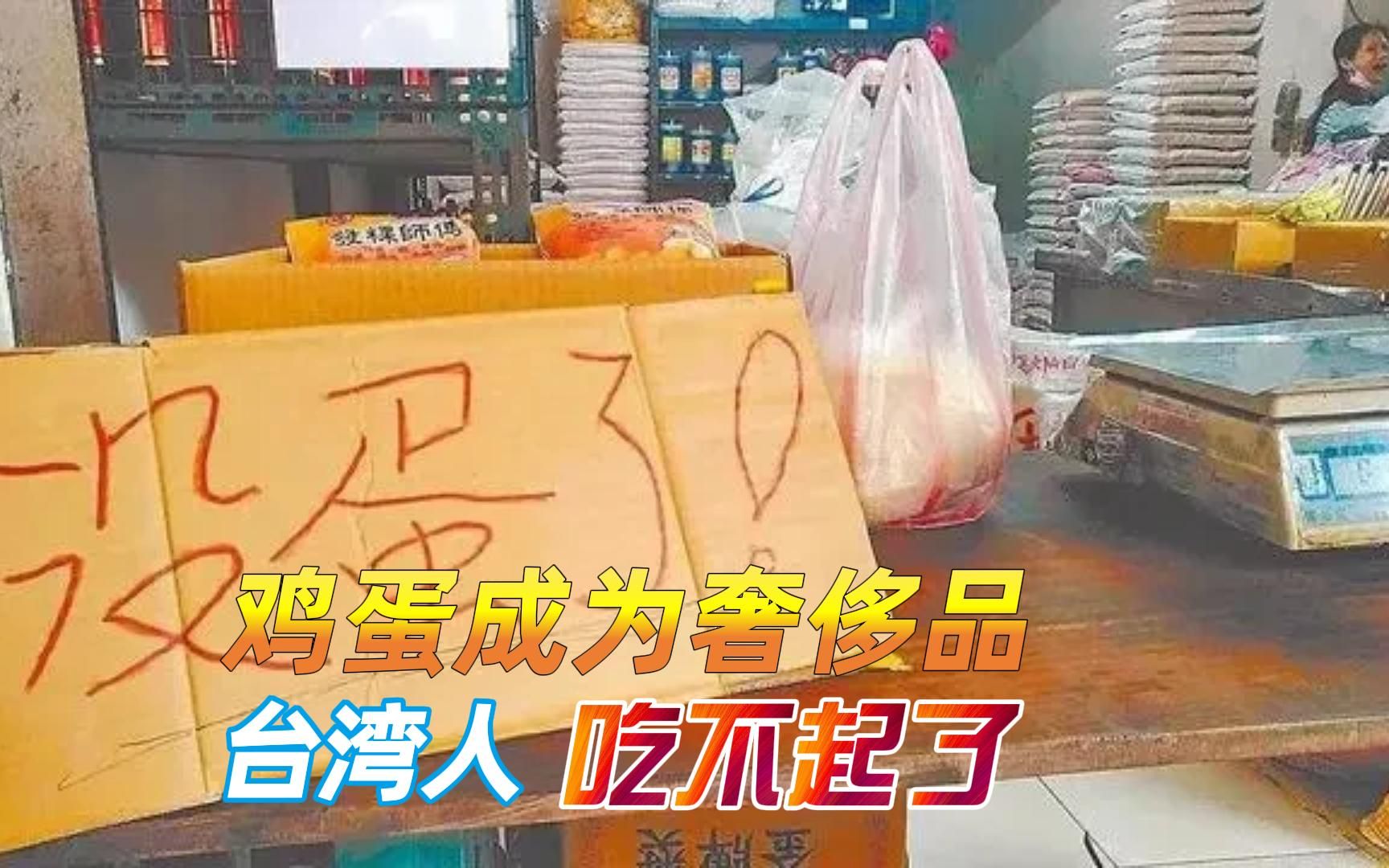 台湾人吃不起鸡蛋了！鸡蛋成为奢侈品，岛内学生每周只能吃一次