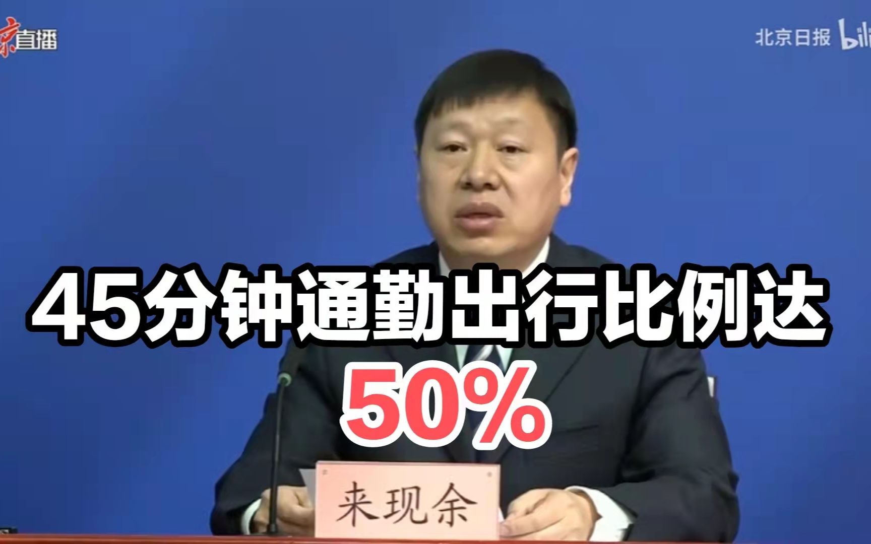 北京2025年中心城区45分钟通勤出行比例达到60%