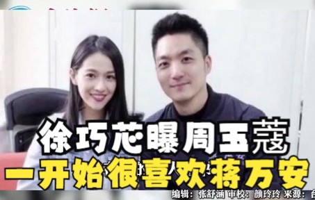 徐巧芯曝周玉蔻一开始很喜欢蒋万安 和女主播合照后就此决裂