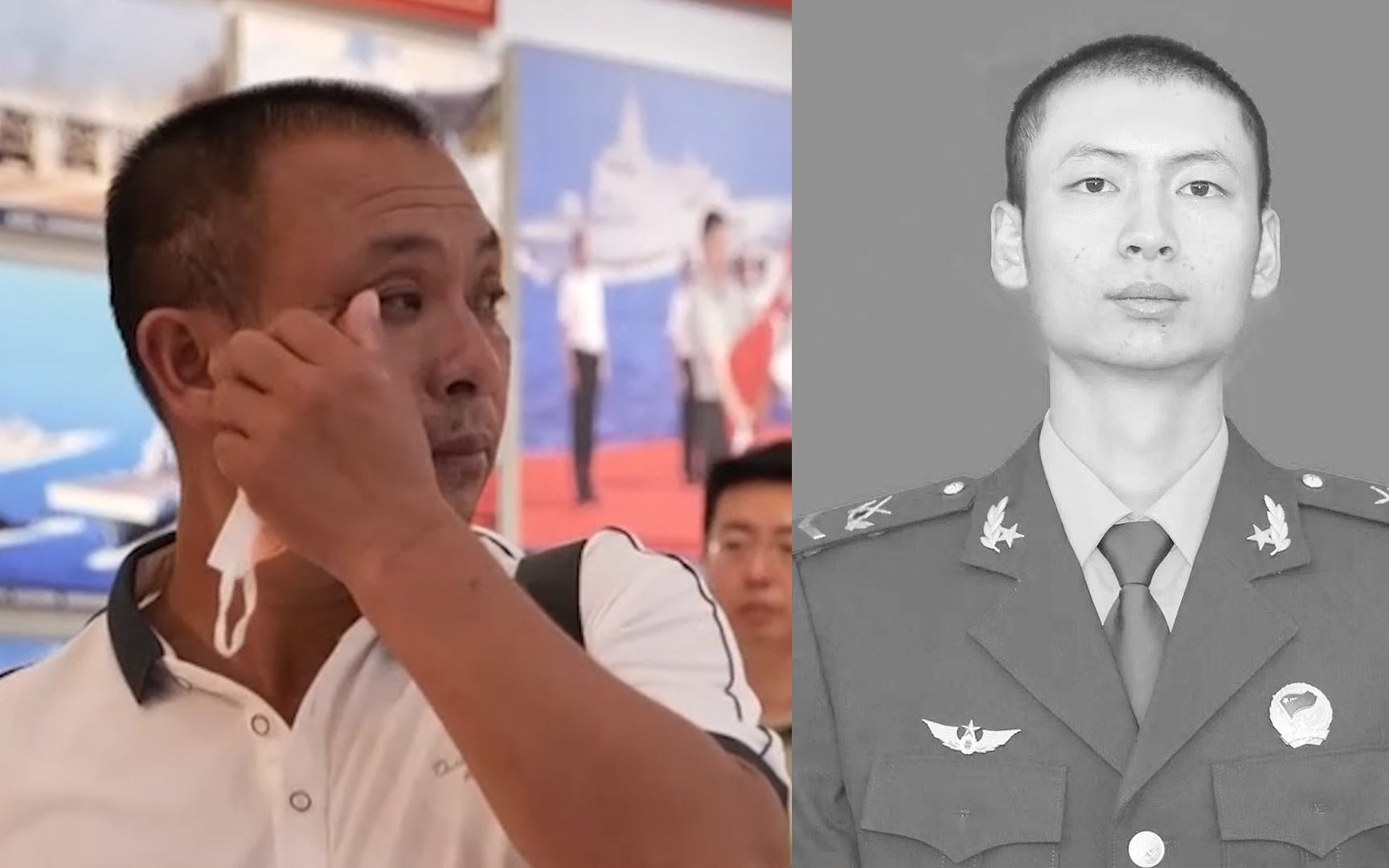肖思远爸爸看到儿子被撕破的棉衣 强忍泪水。。。