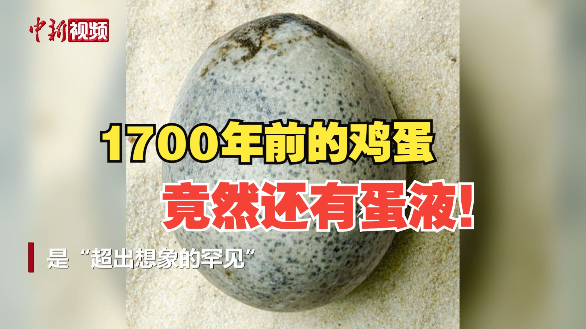 英出土1700年前鸡蛋发现仍有蛋液，考古人员称“超出想象的罕见”
