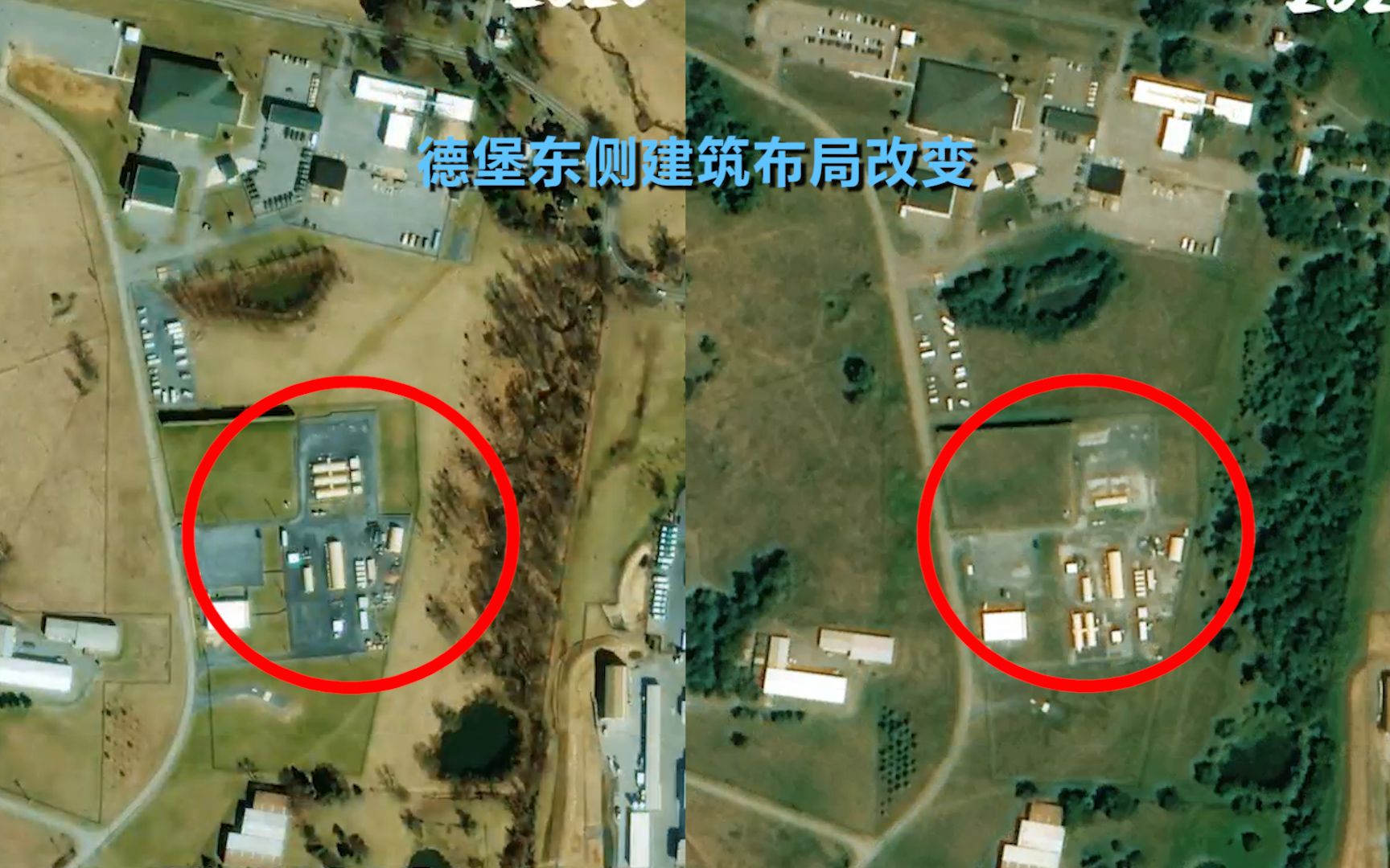 德特里克堡有何秘密？60秒卫星影像看：大兴土木，“小动作”不断