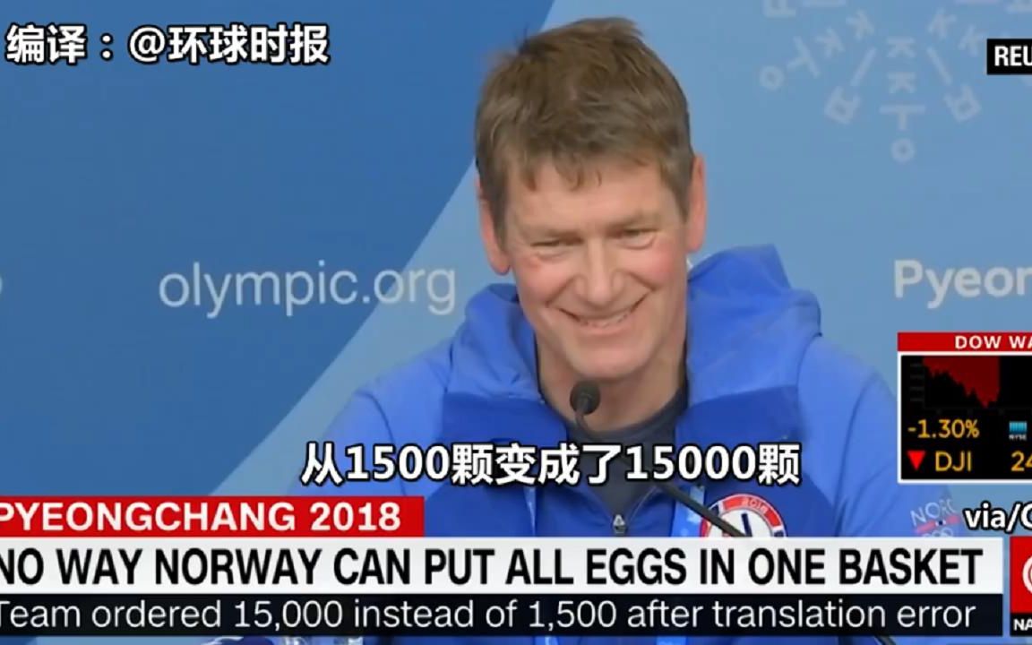 "谷歌翻译出错"让挪威奥运代表团多买了13500个鸡蛋