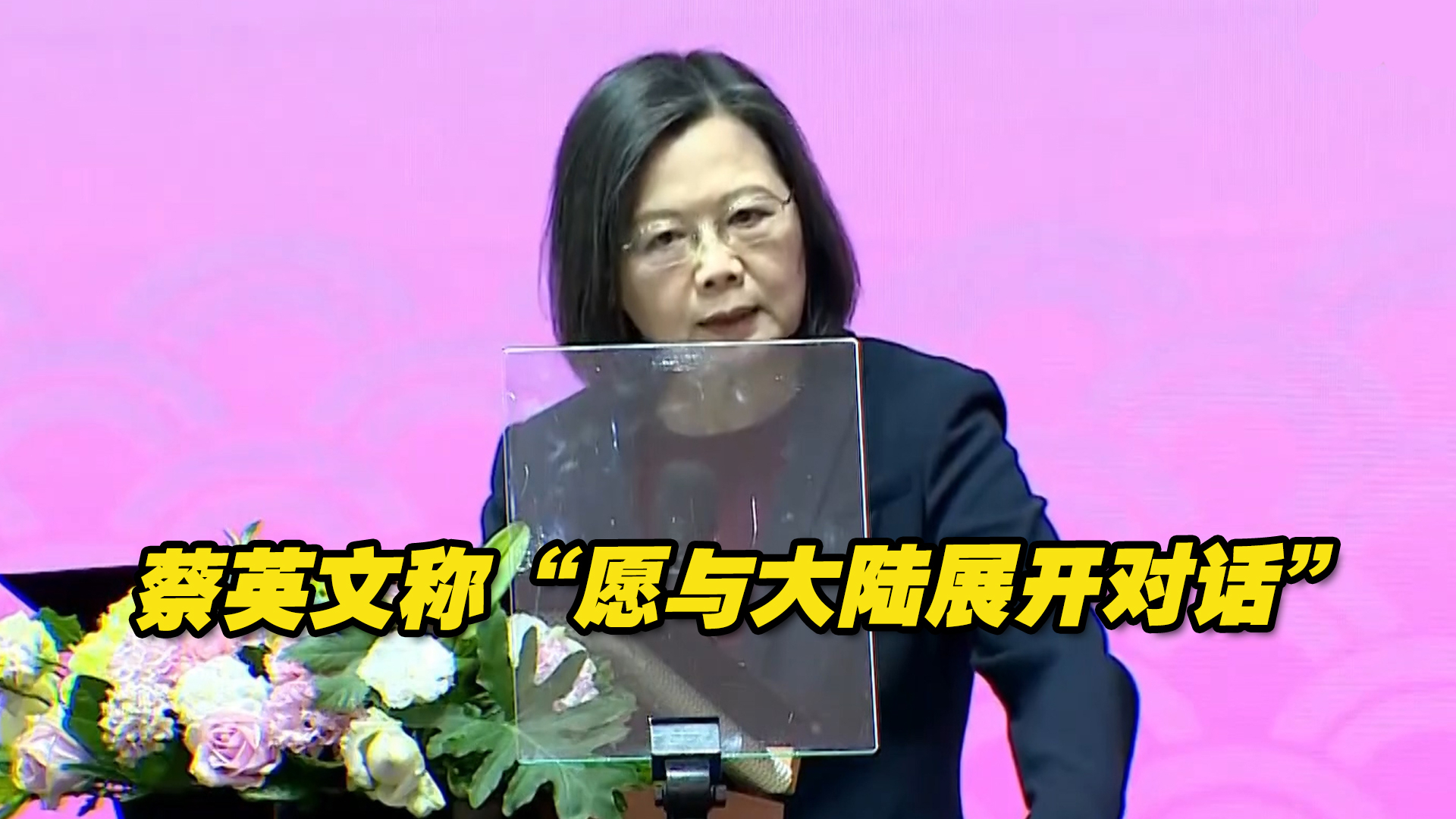 蔡英文参加大陆台商春节活动，称“愿与大陆展开对话”