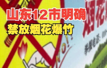 山东12市已明确 全域禁售 禁燃 禁放